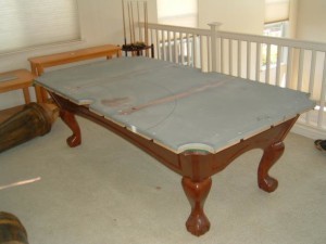 Proper pool table moving process in Hinesville Georgia